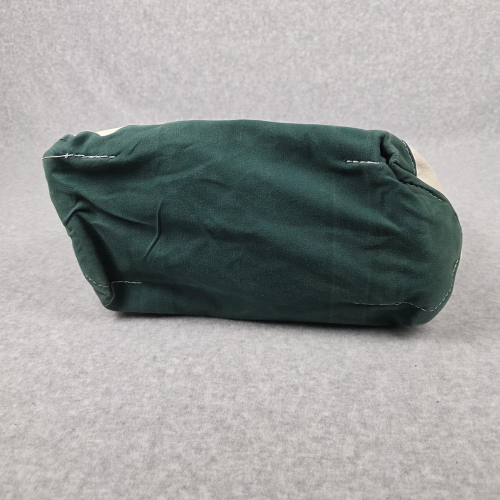 Vintage LL Bean Boat And Tote Womens Medium Beige Green Canvas Made In USA 80s - Picture 11 of 11